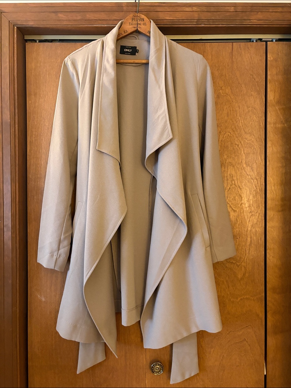 ONLY Light taupe Waterfall Light jacket (polyester)
